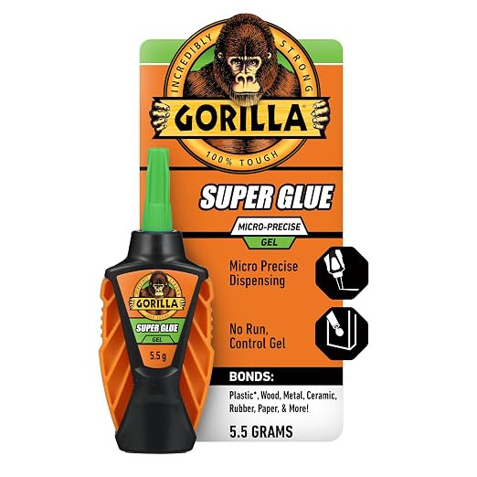 Gorilla Micro Precise Super Glue Gel, Cyanoacrylate Glue, Fast Setting, Precise Dispensing Tool, ... | Amazon (US)