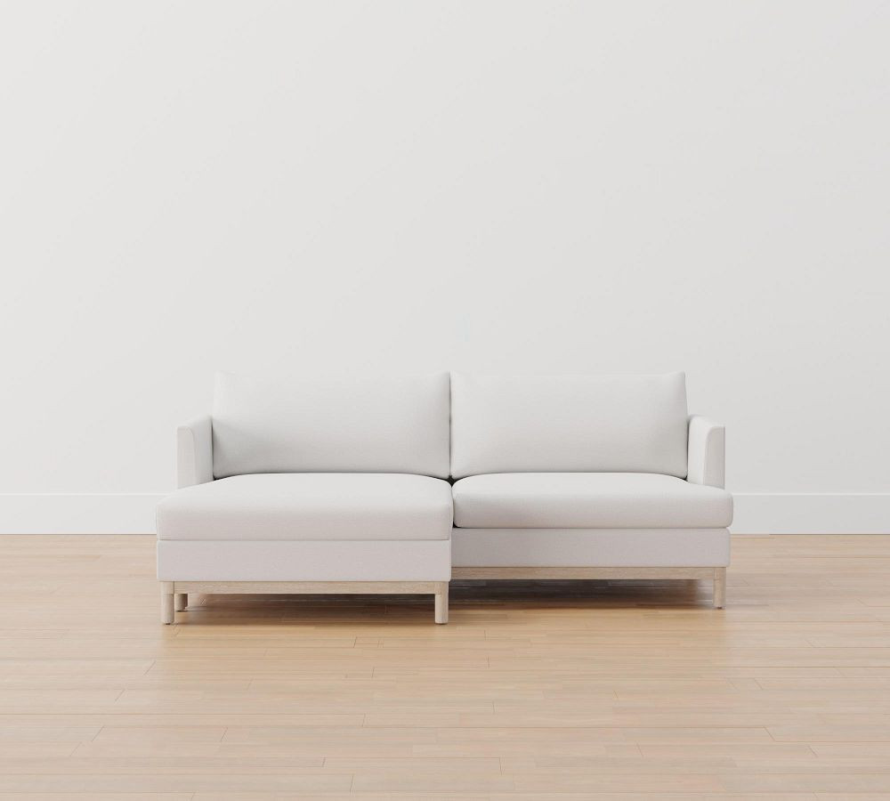 Theo Upholstered Sofa with Reversible Chaise Sectional | Pottery Barn (US)