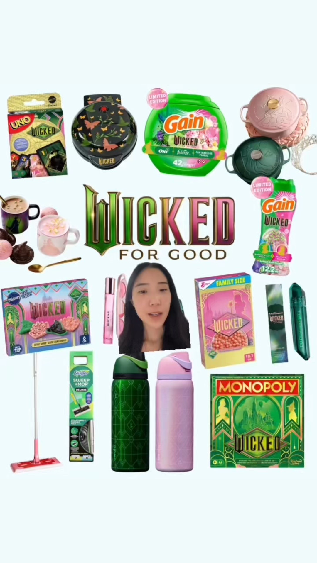 Limited edition Wicked collections! 🩷💚

#wicked #wickedmovie #wickedforgood #giftguide #home #outfit #makeup #beauty #skincare #waterbottle #family 

#LTKSeasonal #LTKHome #LTKGiftGuide