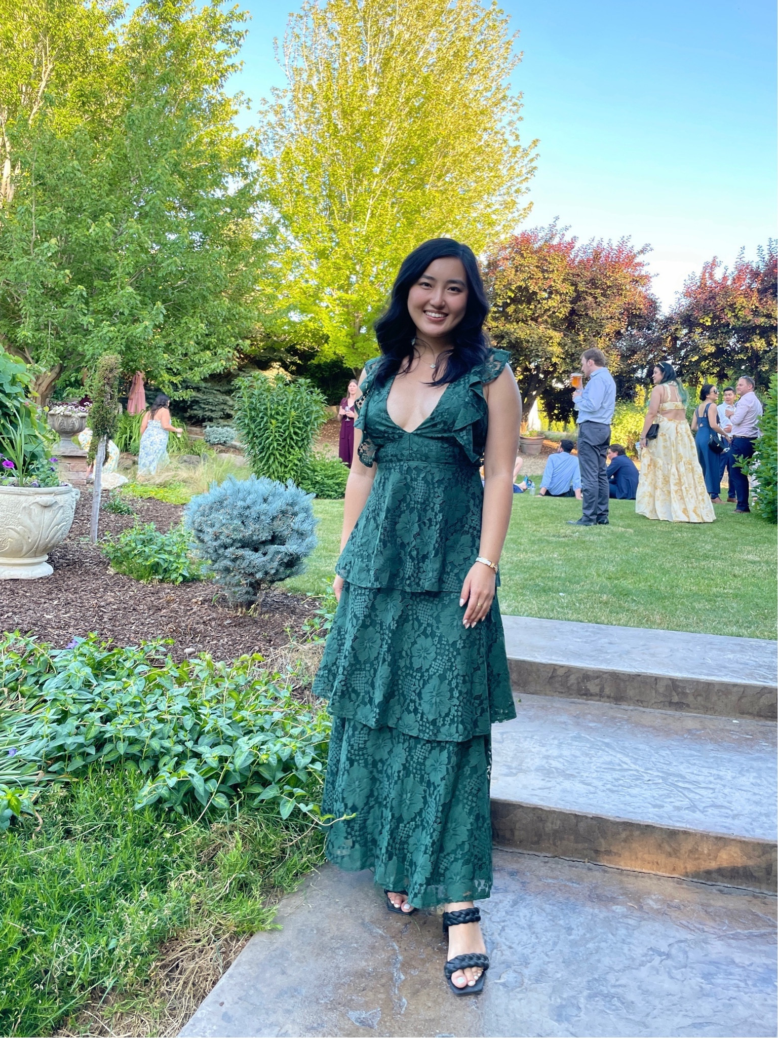Got so many compliments on this dress that I wore to a garden wedding! It fit like a glove and was so flattering. The best part was that I didn’t need to get the bottom hemmed, even though I am petite (5’4”). Would definitely recommend this dress for your next wedding or party, I’d even wear this to high tea or a fancy brunch  

Wearing a size Small

#LTKwedding #LTKstyletip #LTKparties