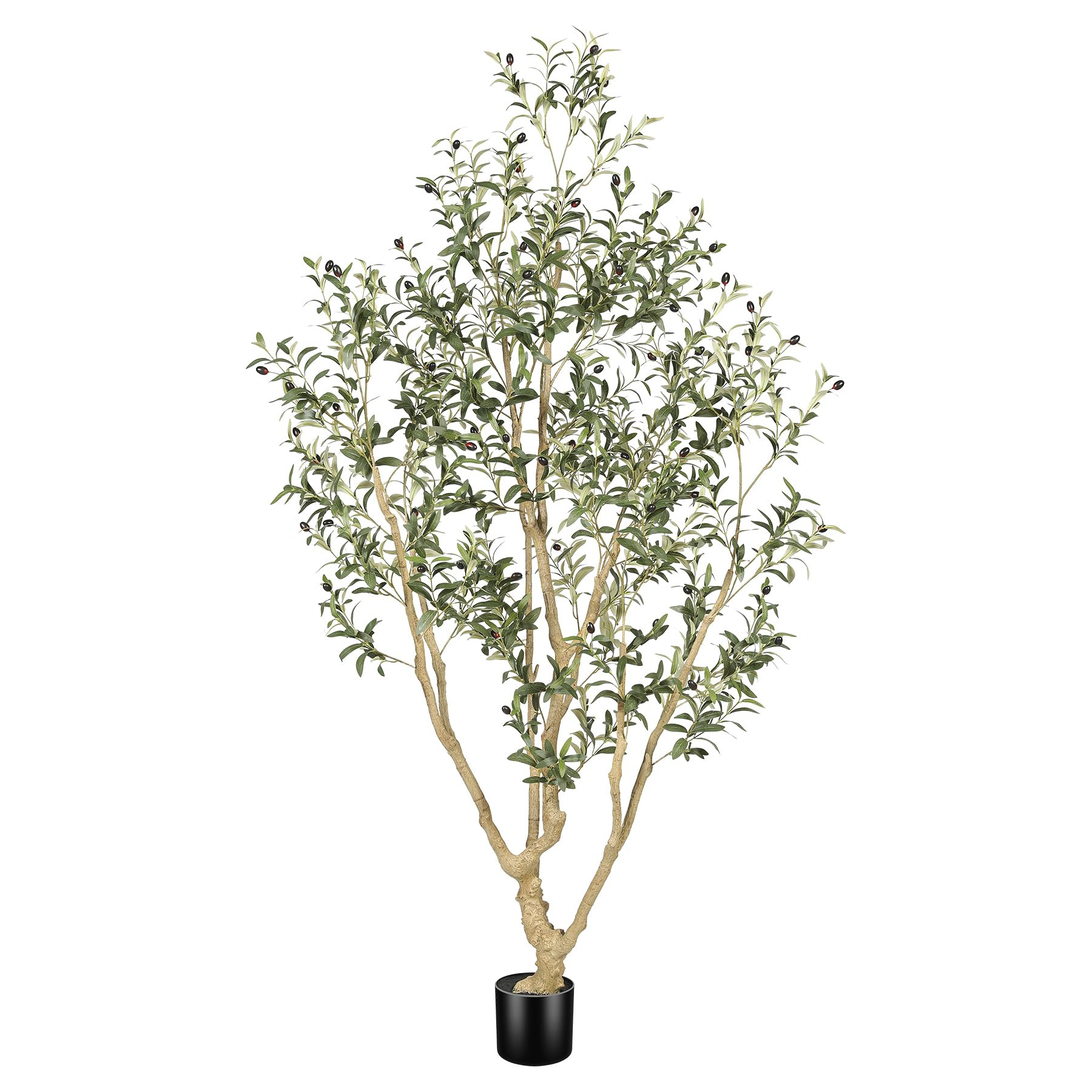 Olive Trees Artificial Indoor - Faux Olive Tree 7ft with Olive Branches and Lifelike Fruits - Fak... | Amazon (US)