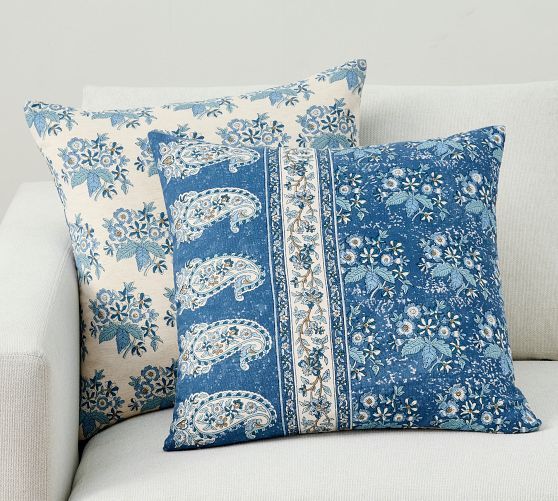 Regan Printed Reversible Pillow | Pottery Barn (US)