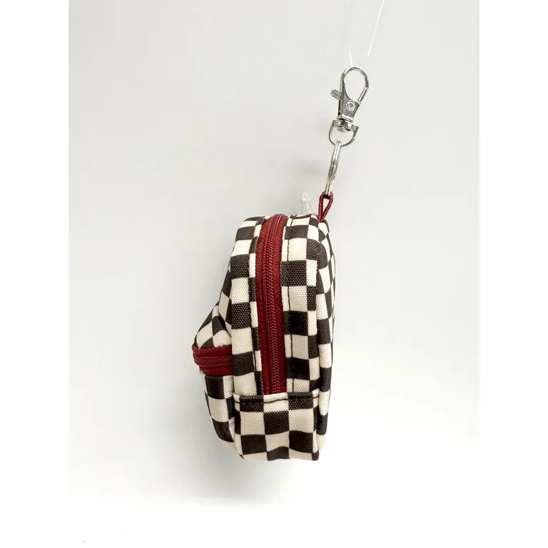 Pen+Gear Western Checkered Mini Backpack Charm, Black and White, 3.55 Inch | Walmart (US)