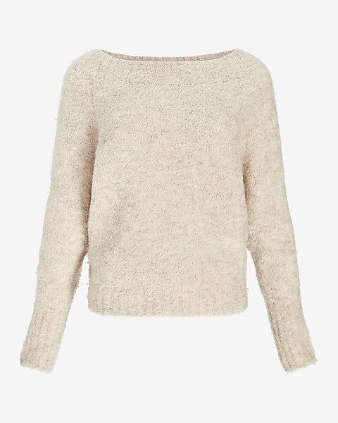 Boucle Off The Shoulder Sweater | Express