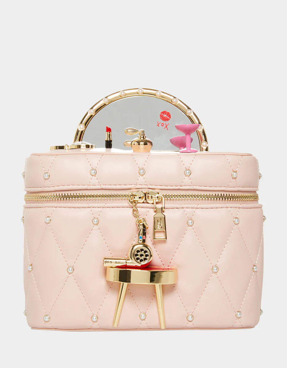 KITSCH MIRROR MIRROR VANITY CROSSBODY BLUSH | Betsey Johnson