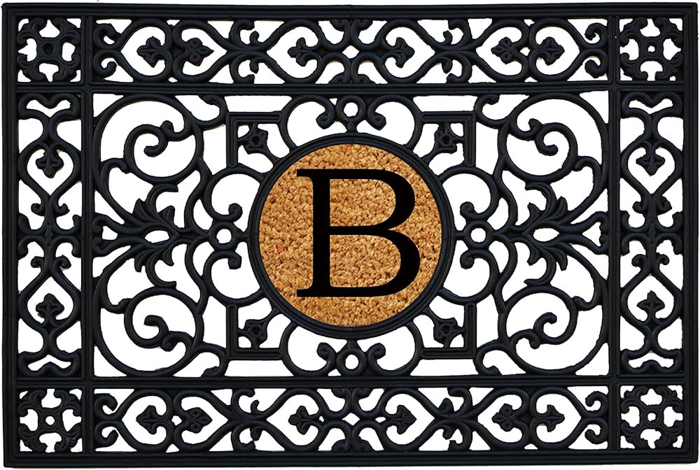 Calloway Mills 160012436B Rubber Monogram Insert Doormat, 2' x 3' (Letter B) | Amazon (US)