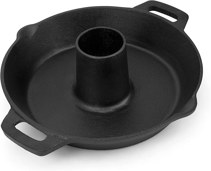 Onlyfire Universal Cast Iron Chicken Roaster, Pre-Seasoned Poultry Roaster Beer Can Turkey Holder... | Amazon (US)