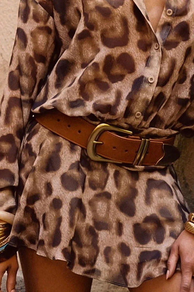 Jasper Brown and Gold Statement Belt | 12th Tribe