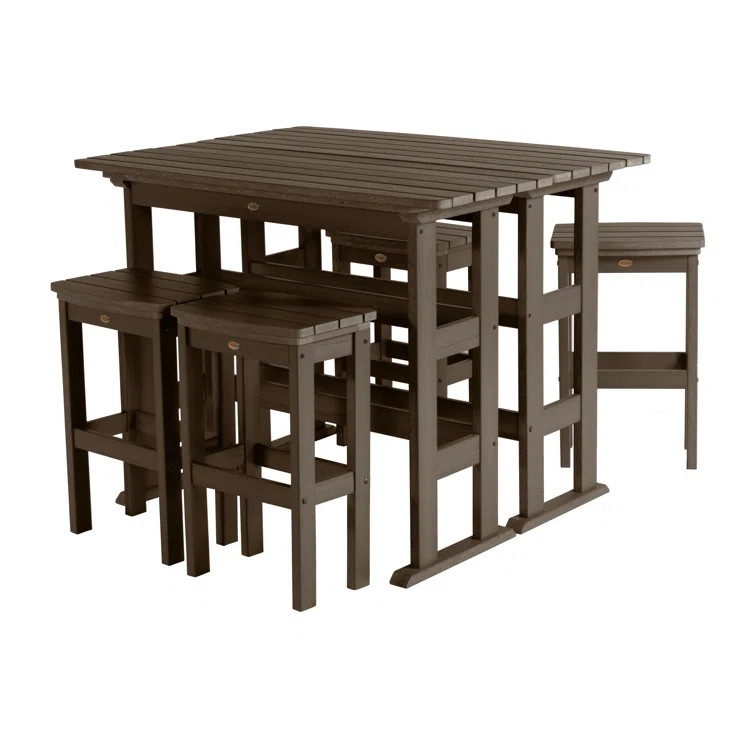 Amelia Rectangular 4 - Person 54" Long Bar Height Dining Set | Wayfair North America