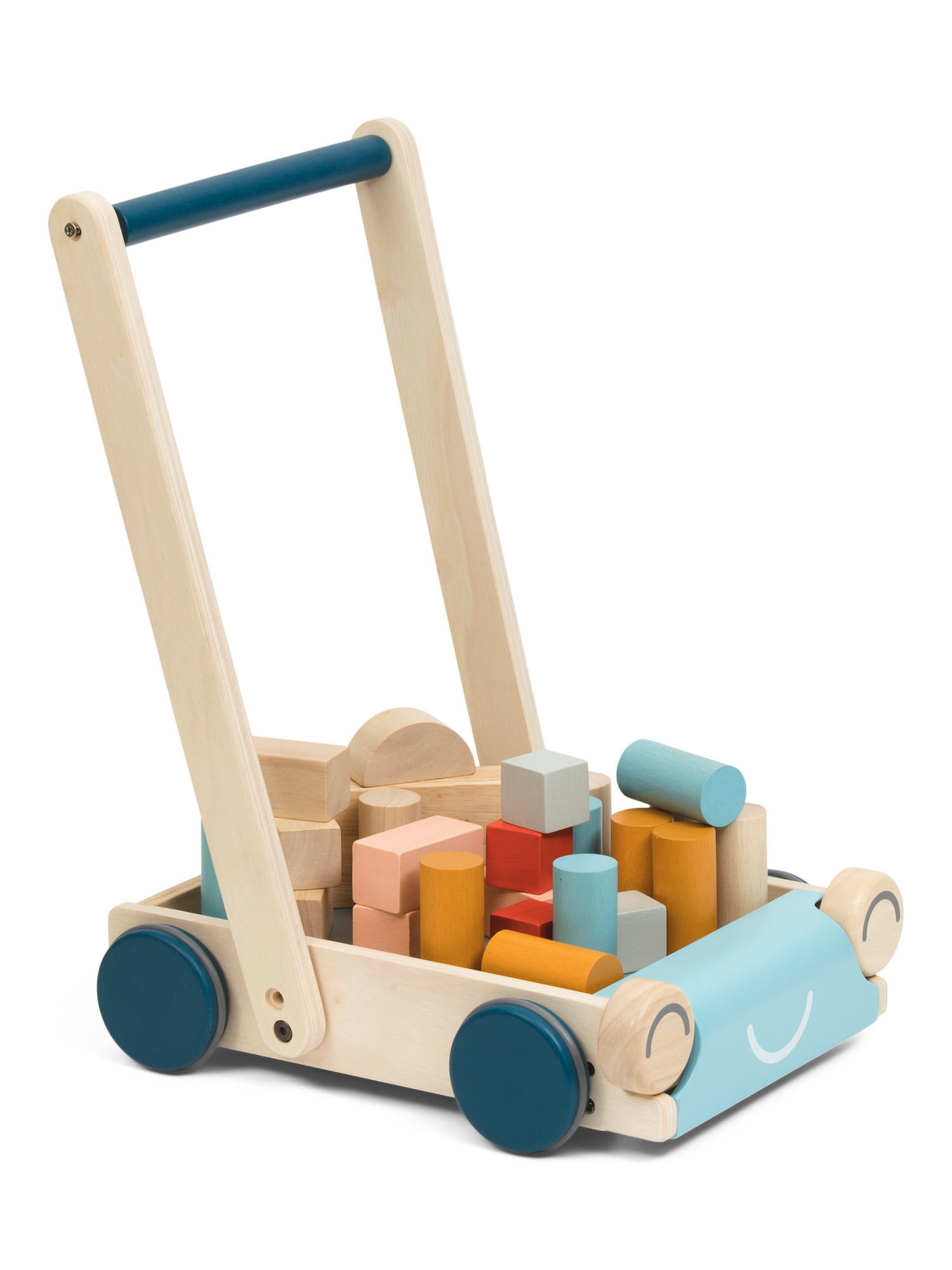 Wooden Baby Walker And Block Set | TJ Maxx