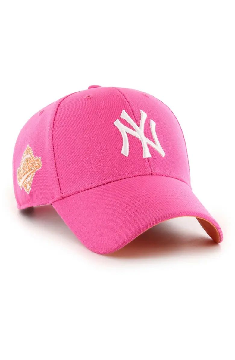 Men's '47 Magenta New York Yankees 1996 World Series Mango Undervisor MVP Snapback Hat | Nordstrom