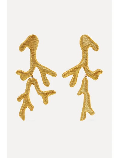 + Aquazzura Coraline cord clip earrings | NET-A-PORTER (US)