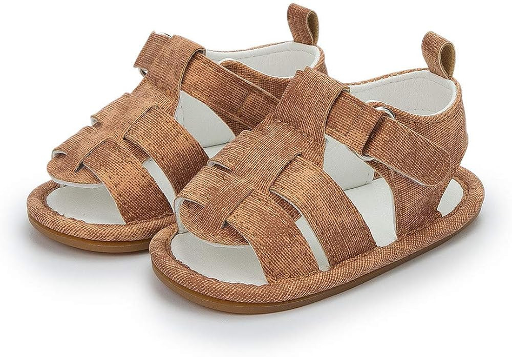 Save Beautiful Summer Baby Sandals Infant Boys Soft sole Non-Slip First Walkers Shoes | Amazon (US)