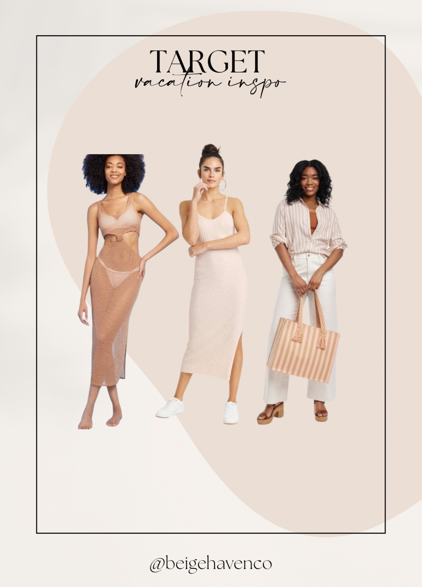 Vacation outfit, resort wear, swimsuit coverup, neutral vacation styles, swim, spring outfits

#LTKswim #LTKSeasonal #LTKxTarget