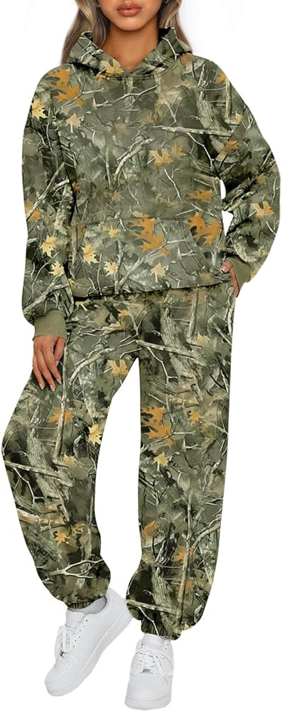 AUTOMET Womens 2 Piece Outfits Lounge Hoodie Sweatsuit Sets Plus Size Fall Fashion Clothes Airpor... | Amazon (US)