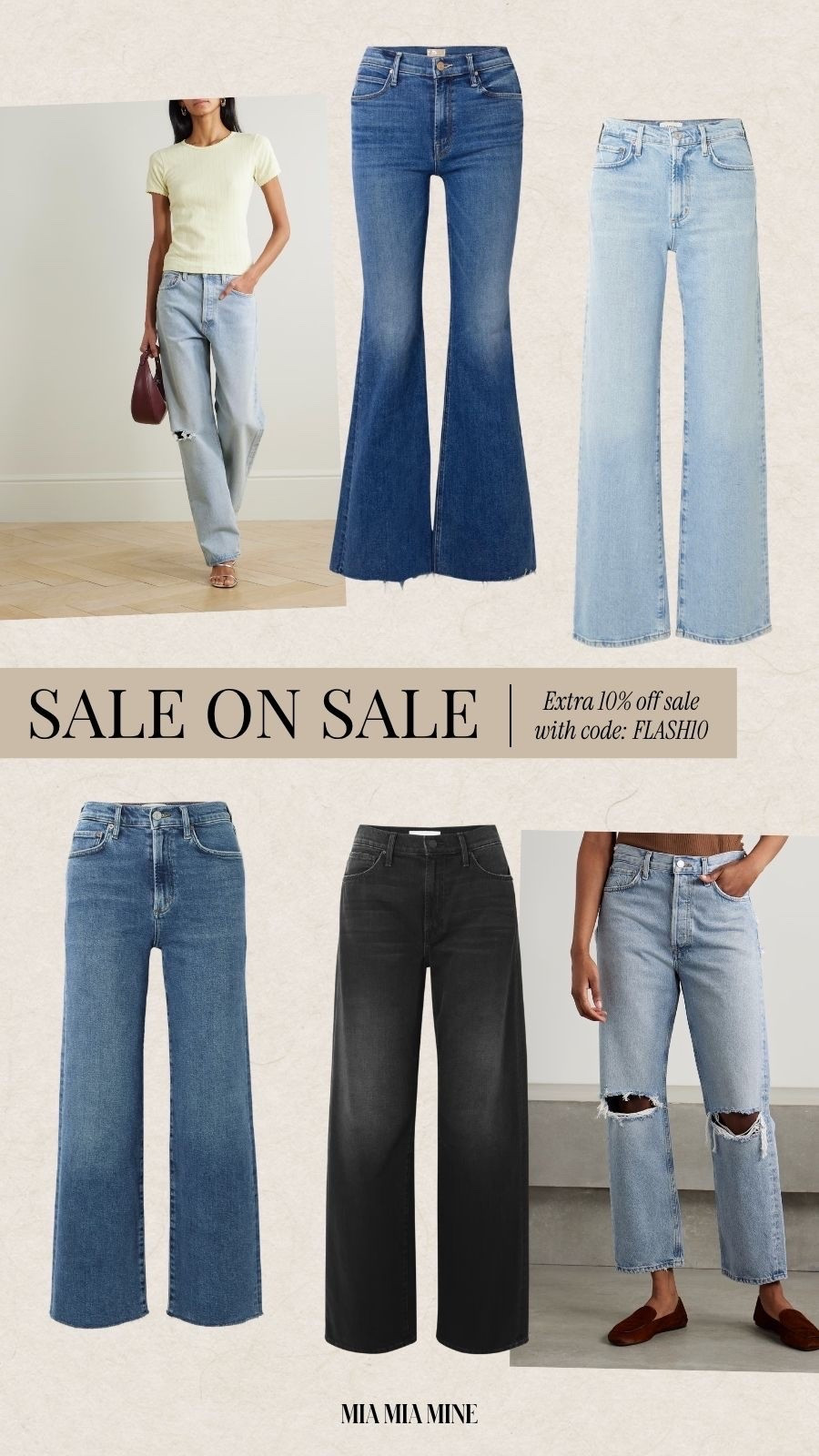 Net-a-porter designer denim sale
Save an extra 10% off with code FLASH10

Agolde, mother and frame jeans all on sale! Save on the most flattering jeans for summer!

#LTKSaleAlert #LTKOver40 #LTKSeasonal