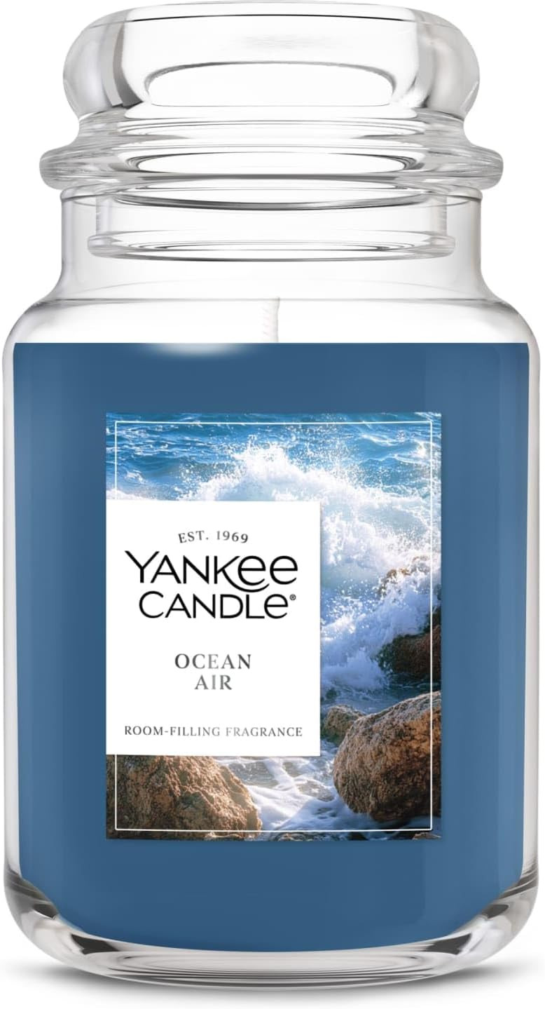 Yankee Candle Ocean Air Scented Candle, 22oz Large Jar with up to 150 Hour Burn Time, Giftable | Amazon (US)