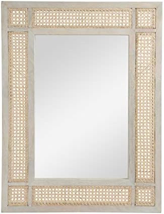 Hazel Boho Mirror with Wicker Caning, Natural | Amazon (US)