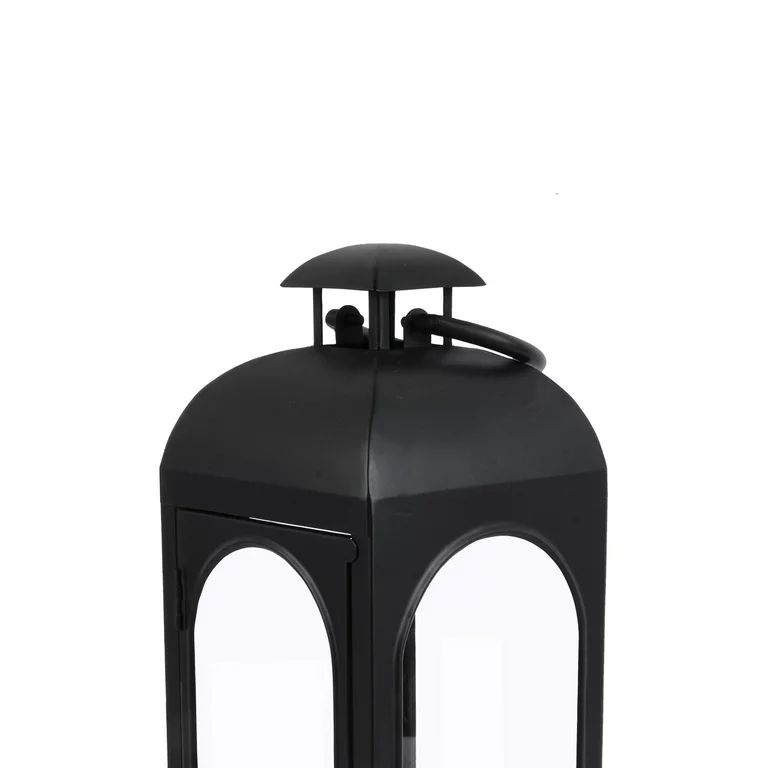 Better Homes & Gardens Metal Candle Holder Lantern, Black, Small | Walmart (US)