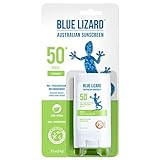 BLUE LIZARD Mineral Sunscreen Stick with Zinc Oxide SPF 50+ Water Resistant UVA/UVB Protection Easy to Apply Fragrance Free, Kids, Unscented, 0.5 oz | Amazon (US)