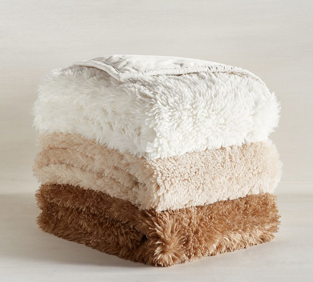 Dream Faux Fur Throw Blanket | Pottery Barn (US)