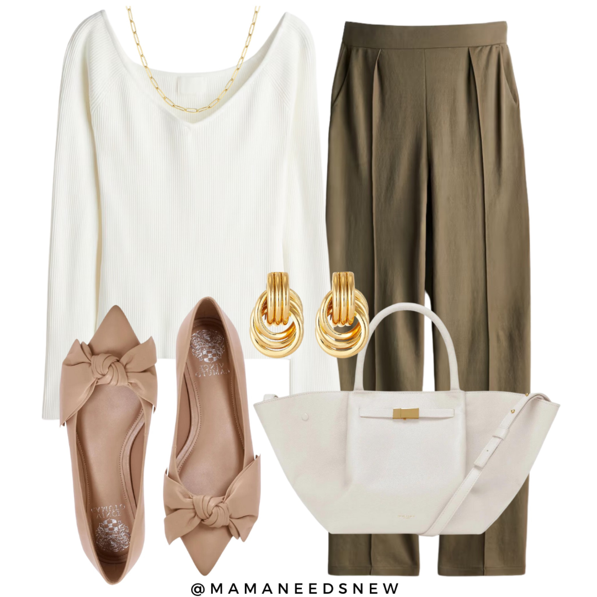 Fall transition look with off the shoulder top & high waisted dress pants 🤍

#LTKFindsUnder50 #LTKSaleAlert #LTKFindsUnder100