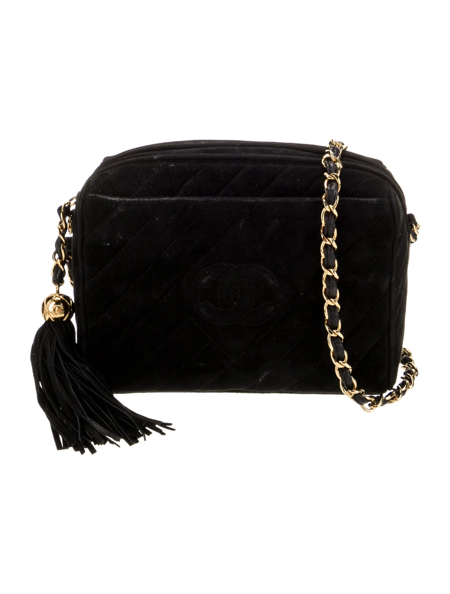 Suede CC Tassel Camera Bag | The RealReal