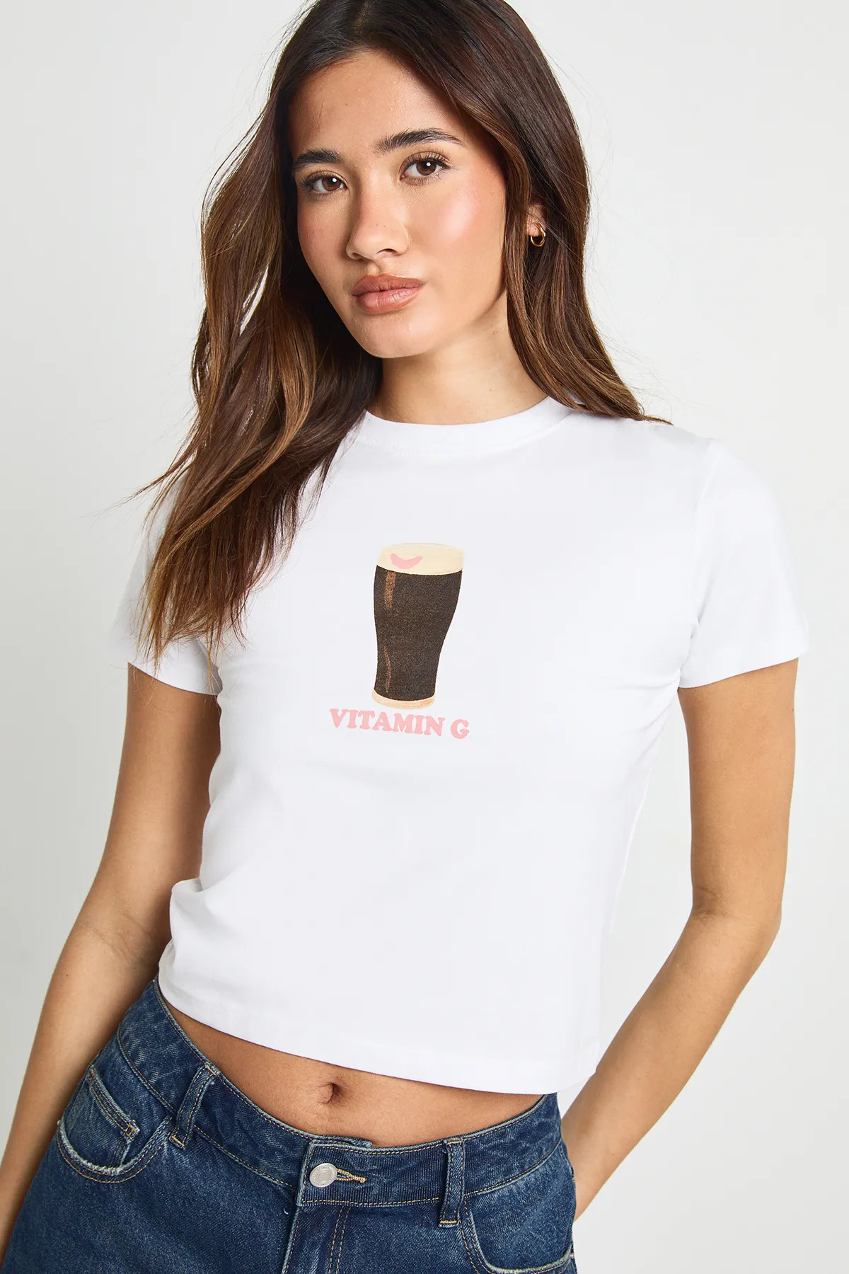 St Patrick's Day Vitamin G Baby Tee | Boohoo.com (UK & IE)