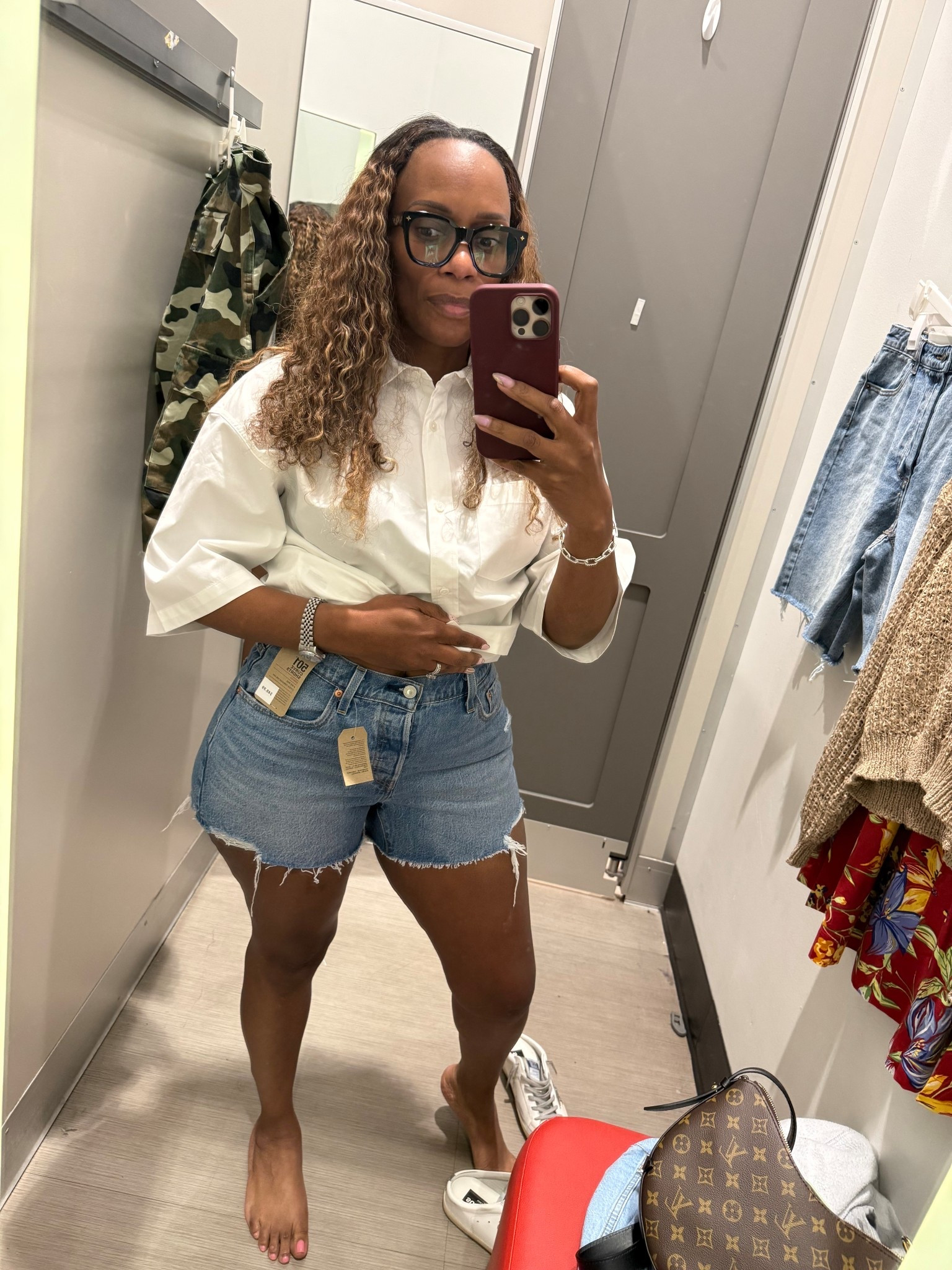 Closet staple loading… 🤍 The perfect white button-down + high-rise cutoffs = a look that never misses. Easy, flattering, and on repeat all season long. Linked on my LTK ✨

#LTKStyle #LTKFinds #LTKUnder100 #SummerStyle #CasualChic #DenimShorts #WardrobeStaples #EverydayOutfit #ChicAndSimple #WeekendLook #NeutralStyle #EffortlessStyle #StyleOnABudget #TryOnHaul #LTKCreator

#LTKBeauty #LTKMidsize #LTKOver40