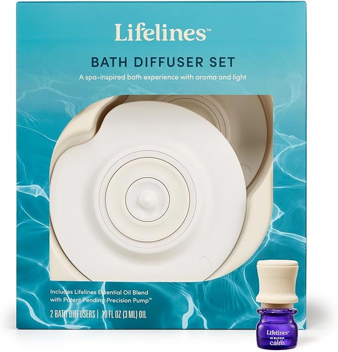 Floating Bath Essential Oil Diffuser, Lily Pad Diffusers 2-Pack, Flameless Candle & Water-Illumin... | Amazon (US)