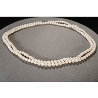 Vintage Art Deco Style Sterling Silver Faux Pearls Extra Long Knotted Necklace Jewelry K | Etsy (US)