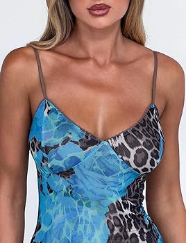 Tiger Mist Women's Julianna Triangle Cami Maxi Dress with Adjustable Straps | Amazon (US)