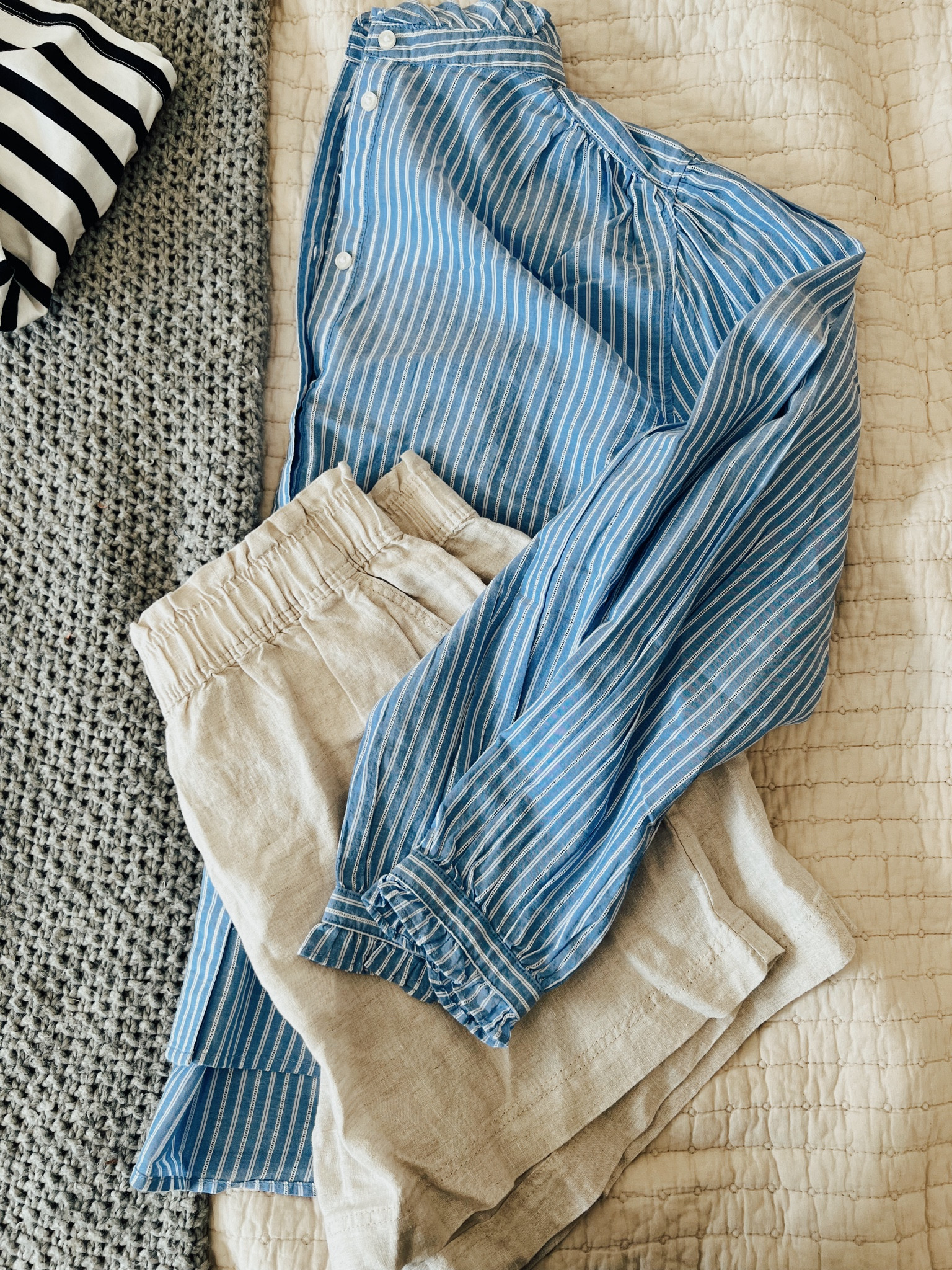 Loving these linen shorts and ruffle hem top!

#LTKStyleTip #LTKFindsUnder50 #LTKSeasonal