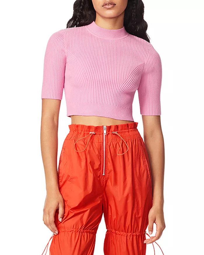 Short Sleeve Crop Top | Bloomingdale's (US)