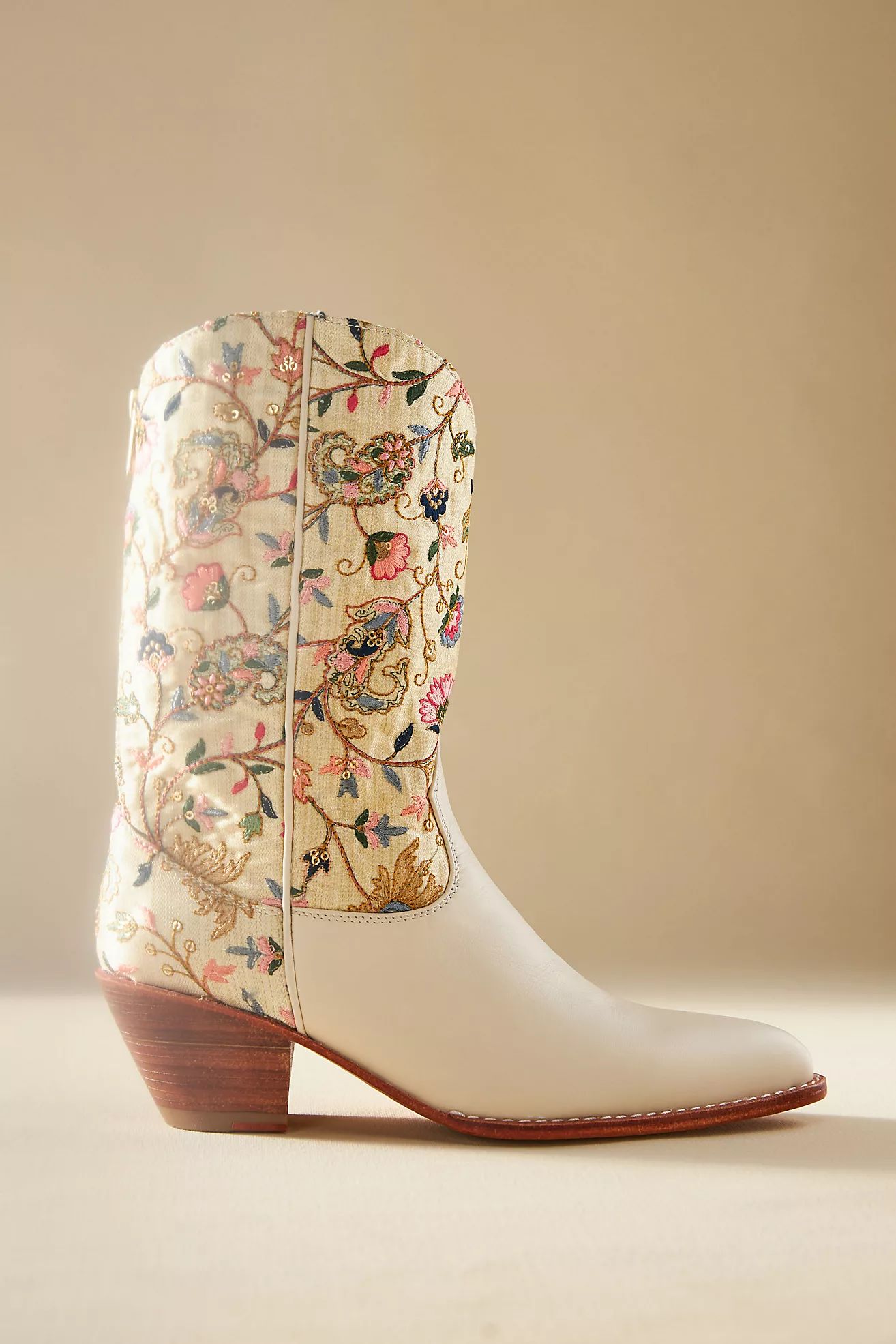 MOMO NEW YORK Embroidered Western Boots | Anthropologie (US)