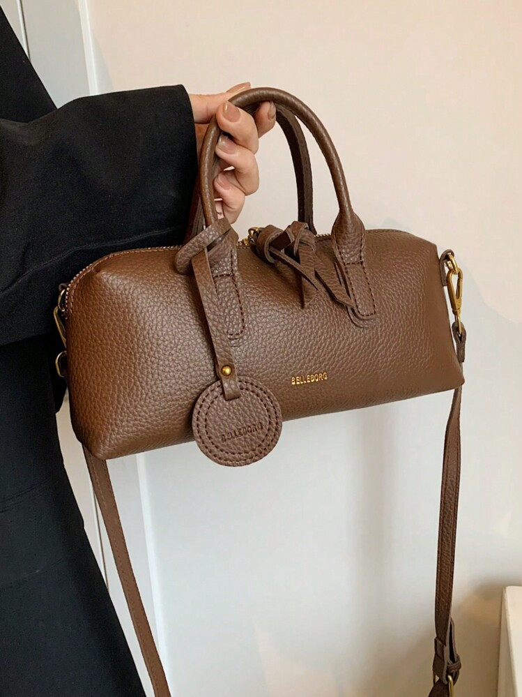 Elegant Versatile Lichee Embossed Retro Women Handbag | SHEIN