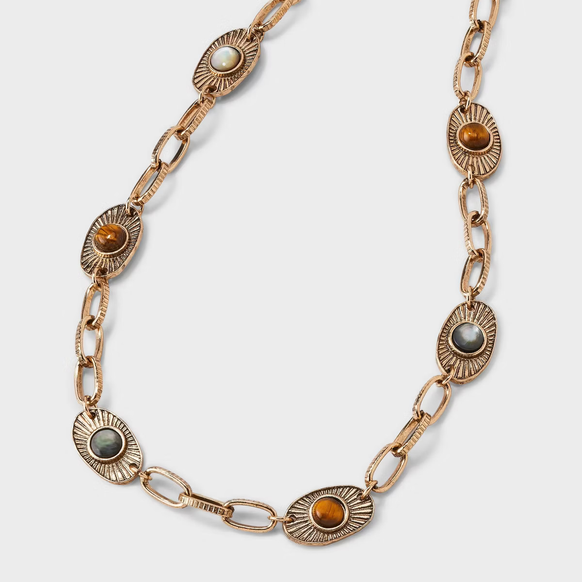 Eye Chainlink Station Necklace - Universal Thread™ Gold | Target