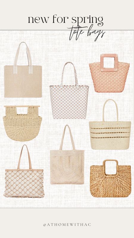 New in for Spring! Neutral handbags, tote bags, natural purses, neutral purses 

#LTKFind #LTKSeasonal #LTKstyletip