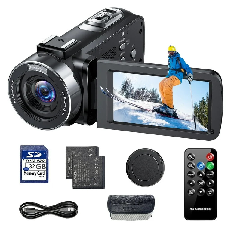Campark 4K 30FPS Video Camera 42MP Photo 3” 270° Screen Digital Camcorder for Vlogging Youtube | Walmart (US)