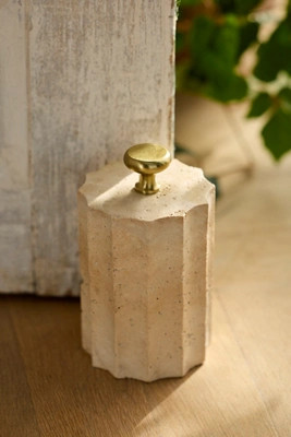 Travertine Doorstop | Terrain