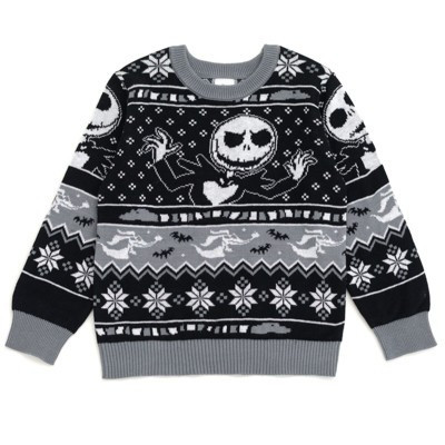Disney Nightmare Before Christmas Jack Skellington Toddler Boys Matching Family Sweater Black 4T | Target