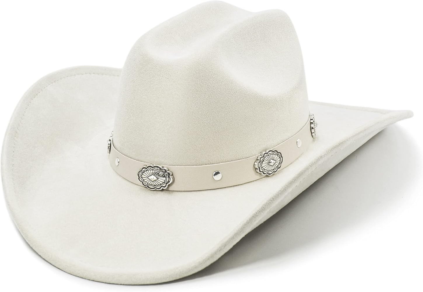 FLUFFY SENSE. Cowboy Hat for Women and Men with Shapeable Wide Brim - Felt Cattleman Western Hats... | Amazon (US)