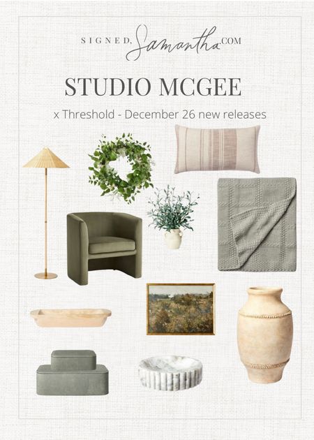 New target threshold collection with studio mcGee. Realized December 26. Target and studio mcgee. Rattan light. Empire floor lamp. Barrel chair. Green velvet chair. Wooden dish. Marble dish. Target finds. Home decor  

#LTKstyletip #LTKhome