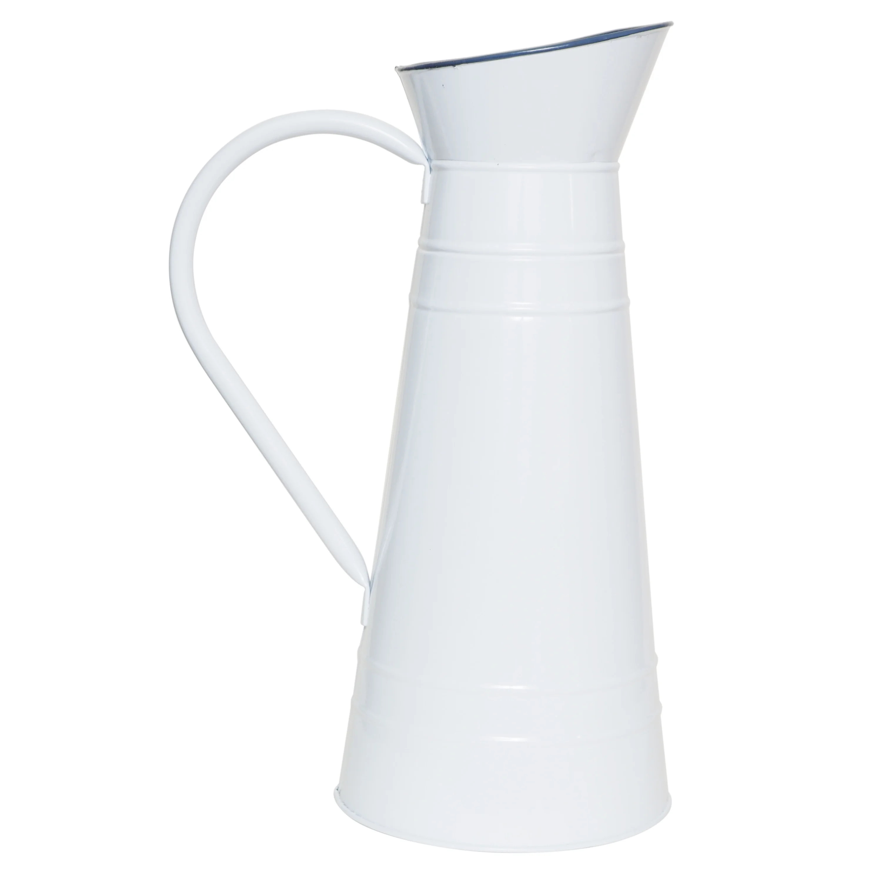 Mainstays Floral Iron Ceramic Pitcher, 15", White | Walmart (US)