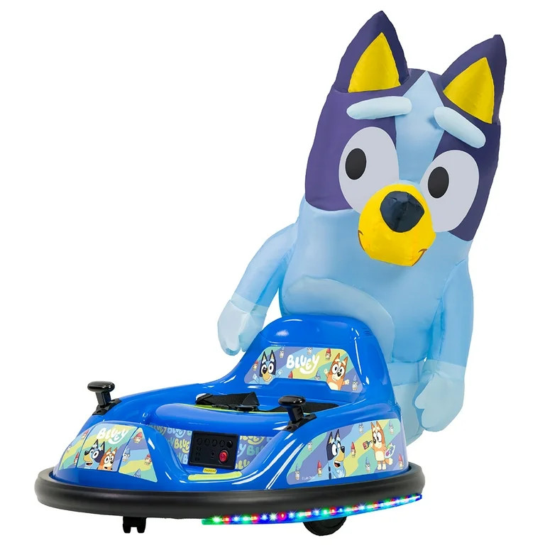 Bluey 6V ImaginAir Ride-On Bumper Car with Inflatable Character | Walmart (US)