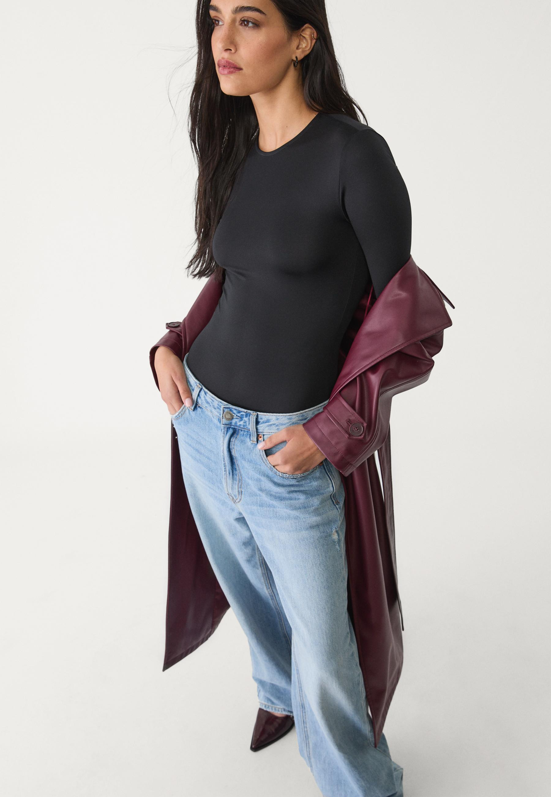 Long sleeve polyamide bodysuit - Women's fashion | Stradivarius United Kingdom | Stradivarius (UK)