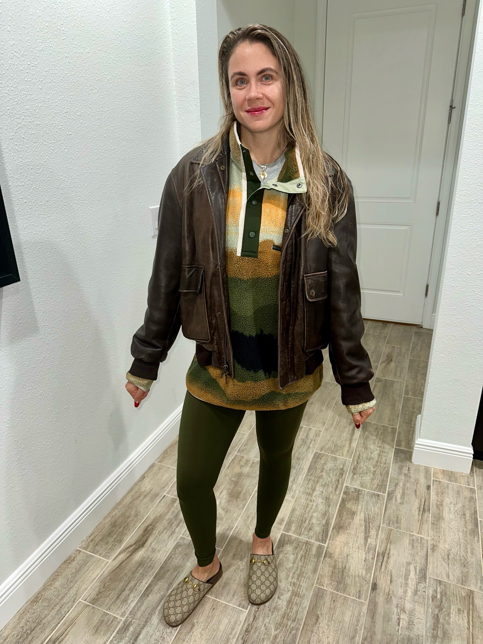 Every day realistic OOTD 💚🤎