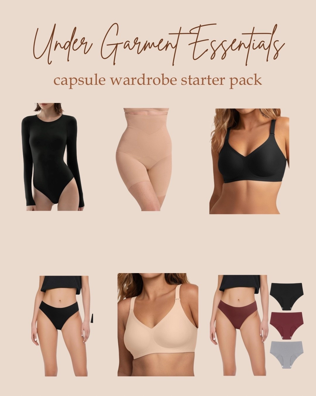 Capsule wardrobe starter pack: Under garment essentials. 🌟

#LTKOver40 #LTKStyleTip