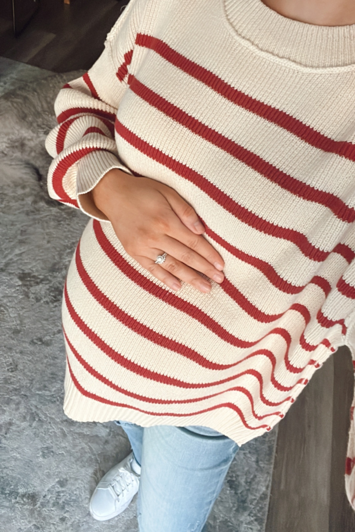 Maternity jeans and sweater!!

#LTKfindsunder100 #LTKbump #LTKSeasonal