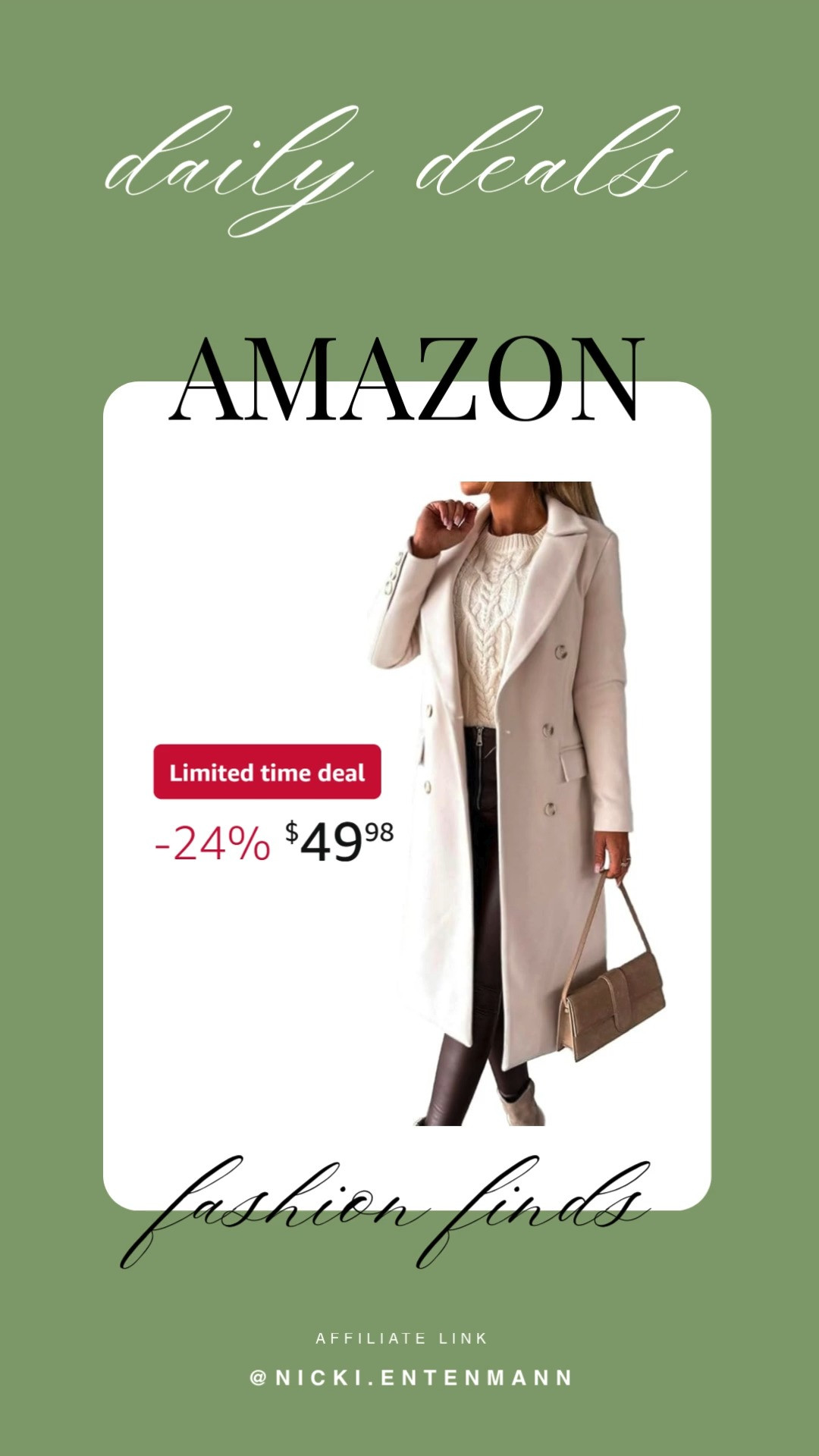 These womens long wool coat double breasted trench coat fall winter clothes bring cheerful warmth and effortless elegance to everyday style with timeless flair. #WoolCoat #TrenchCoat #FallFashion #WinterStyle #WomenOuterwear #FashionEssentials #WardrobeGoals #DailyFashion #ModernStyle #LifestyleLooks 🧥✨❄️
 

 #LTKdayinmylife #LTKootd #LTKSeasonal